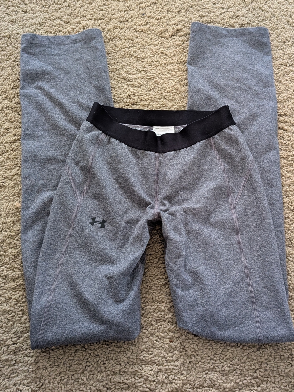 Under Armour Gray Track Joggers with Black Waistband - Women